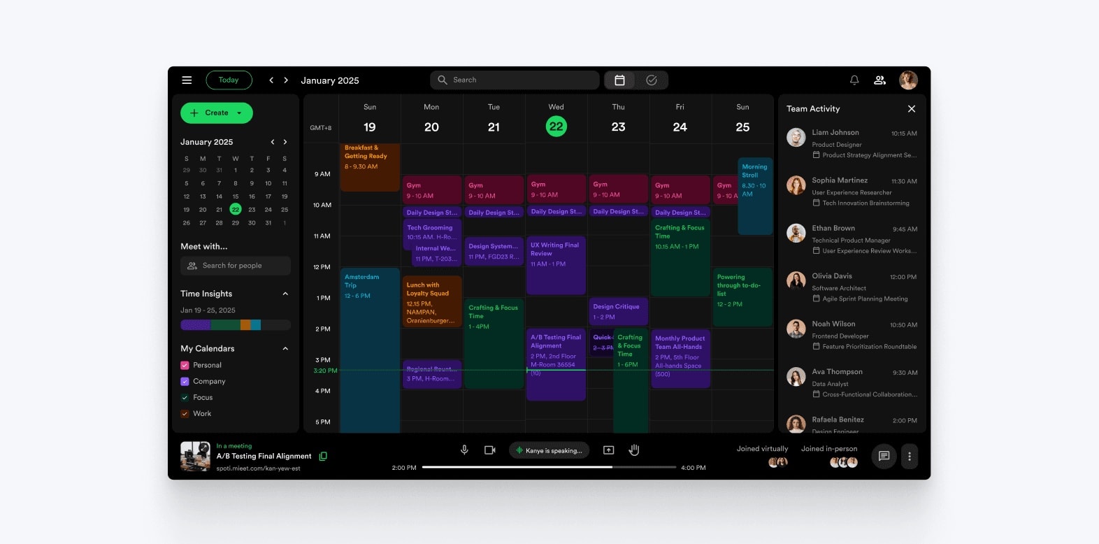 Google Meet, but Spotify