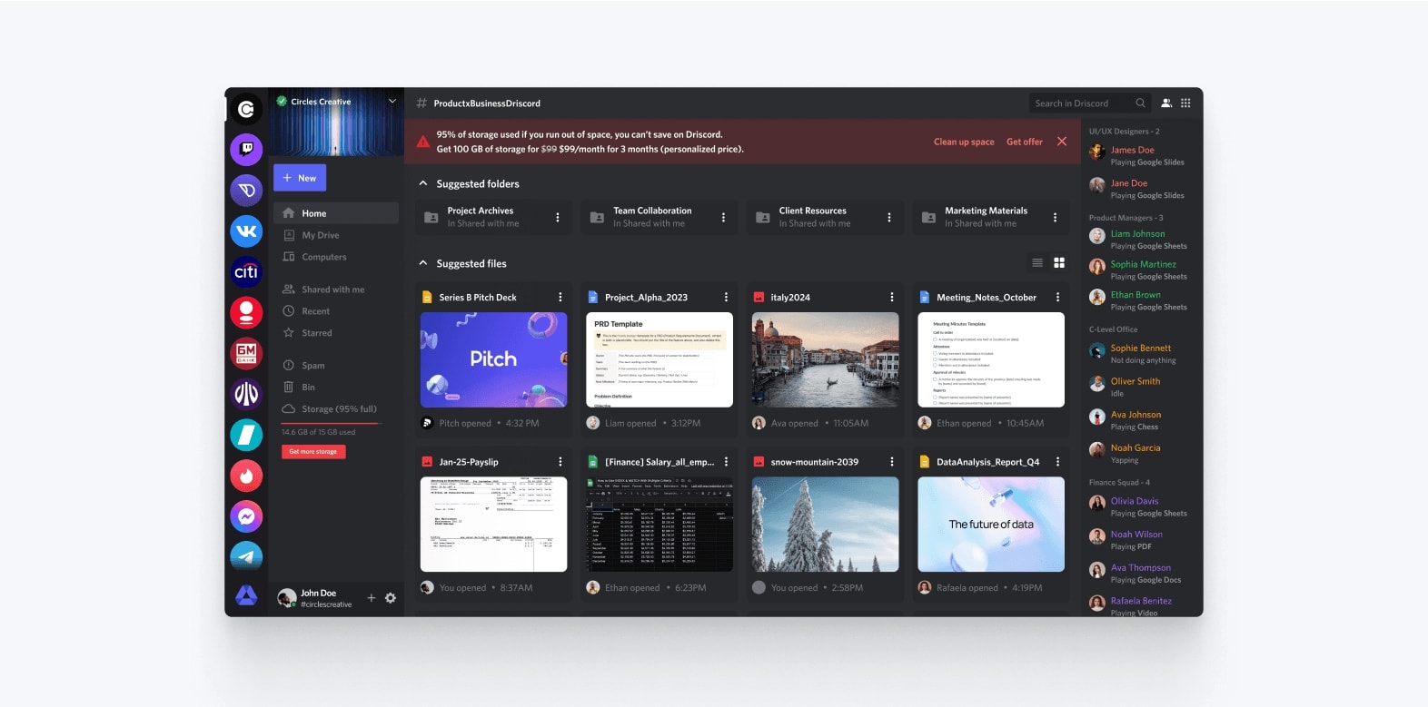 Google Drive, but Discord