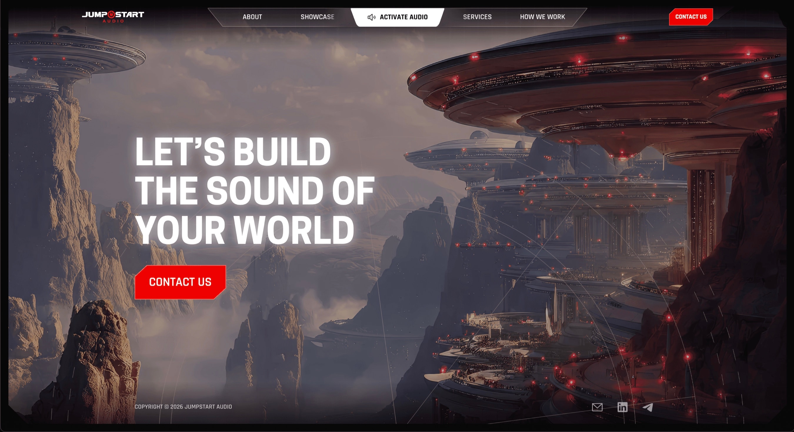 Jumpstart Audio website